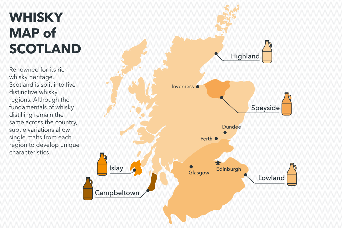 Whisky Map Of Scotland | Whiskemon